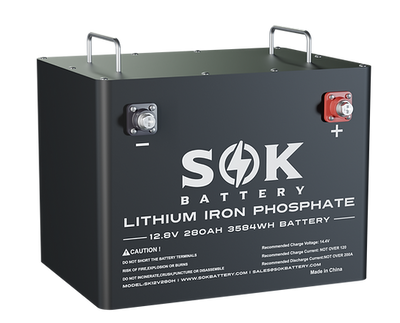 SK12V280H | 280Ah Battery,Built-in heater and Bluetooth, Best for RV or Marine