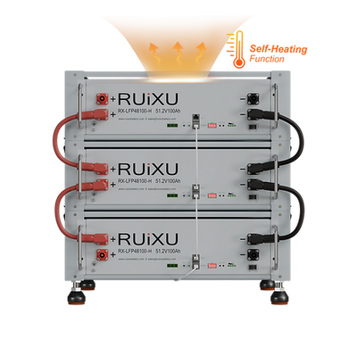 RUiXU Self-heating Server Rack Battery | Daisy Chain | Bracket Rack | CEC | SGIP