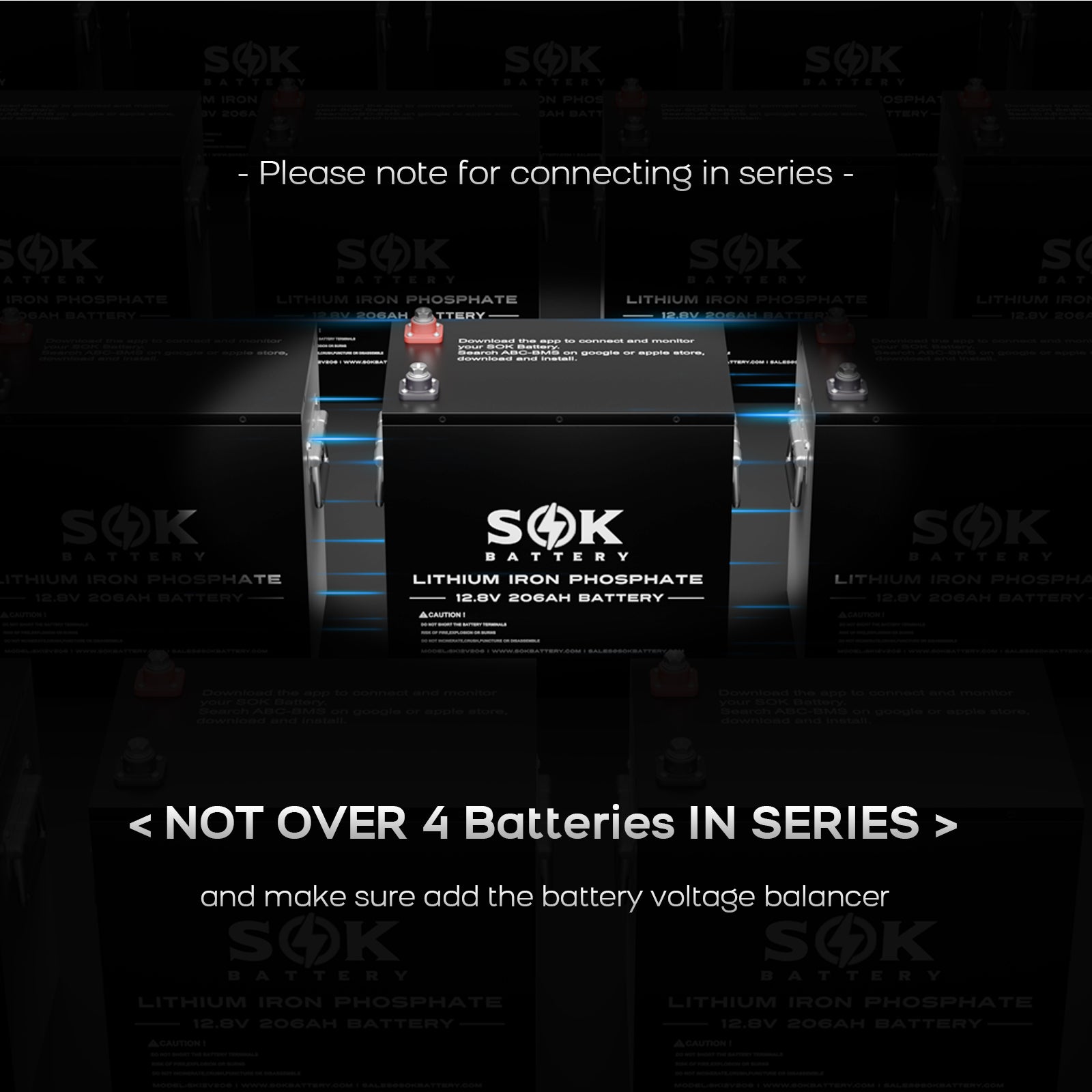 SK12V206H | 12V 206Ah LiFePO4 Battery Bluetooth&Built-in heater