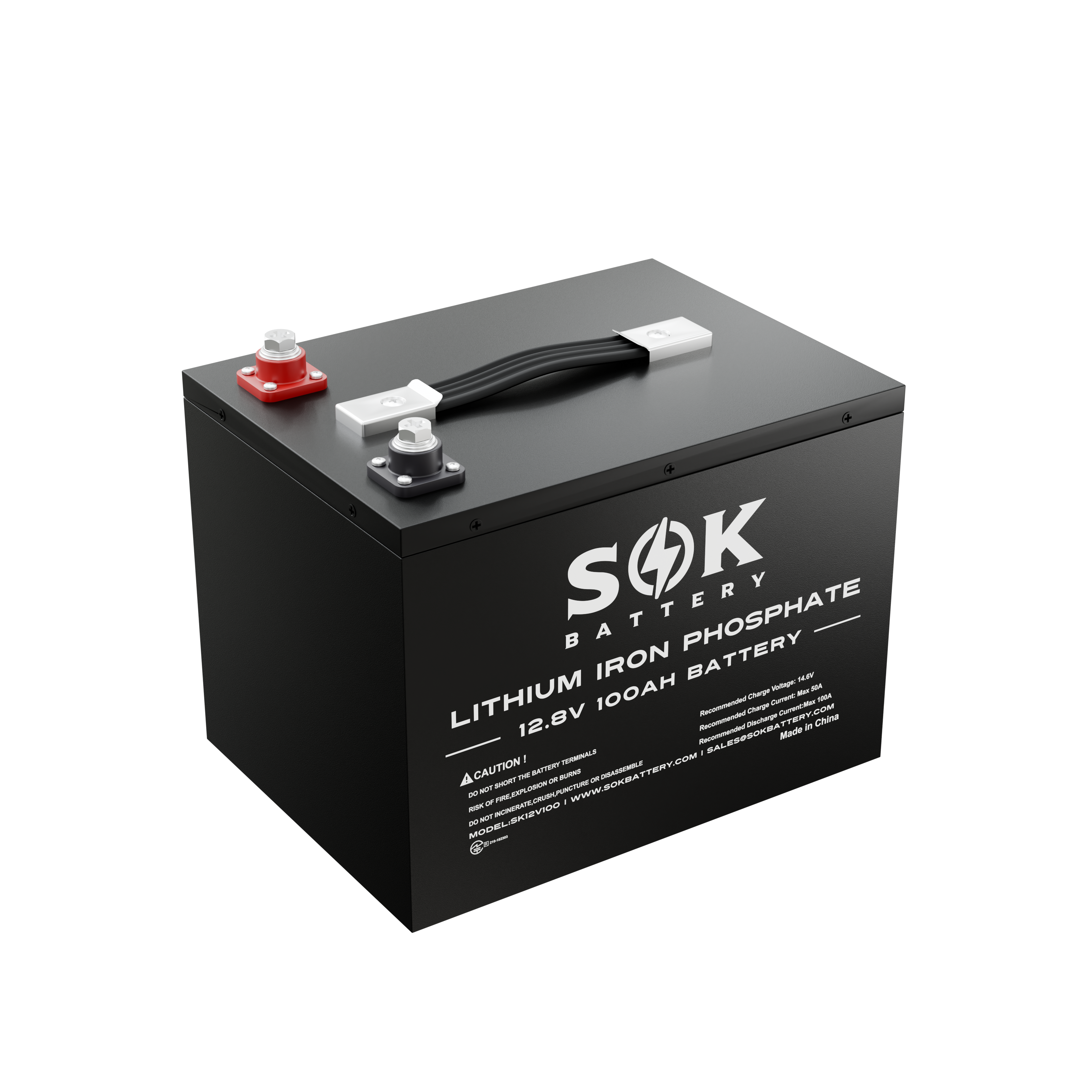 SK12V100H | SOK 12V100Ah LiFePO4 Battery Bluetooth&Built-in heater