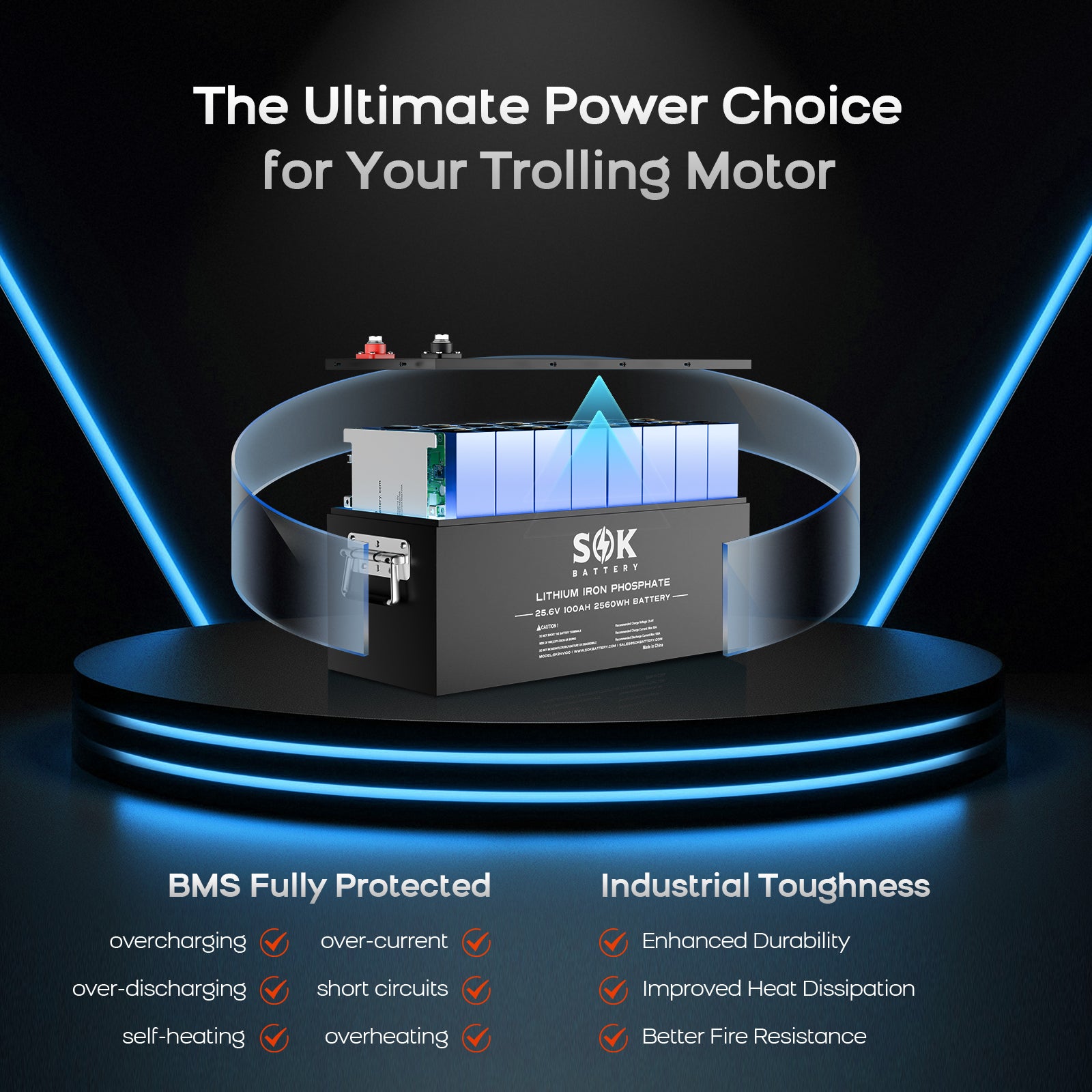 SK24V100 | SOK 24V 100Ah LiFePO4 Battery