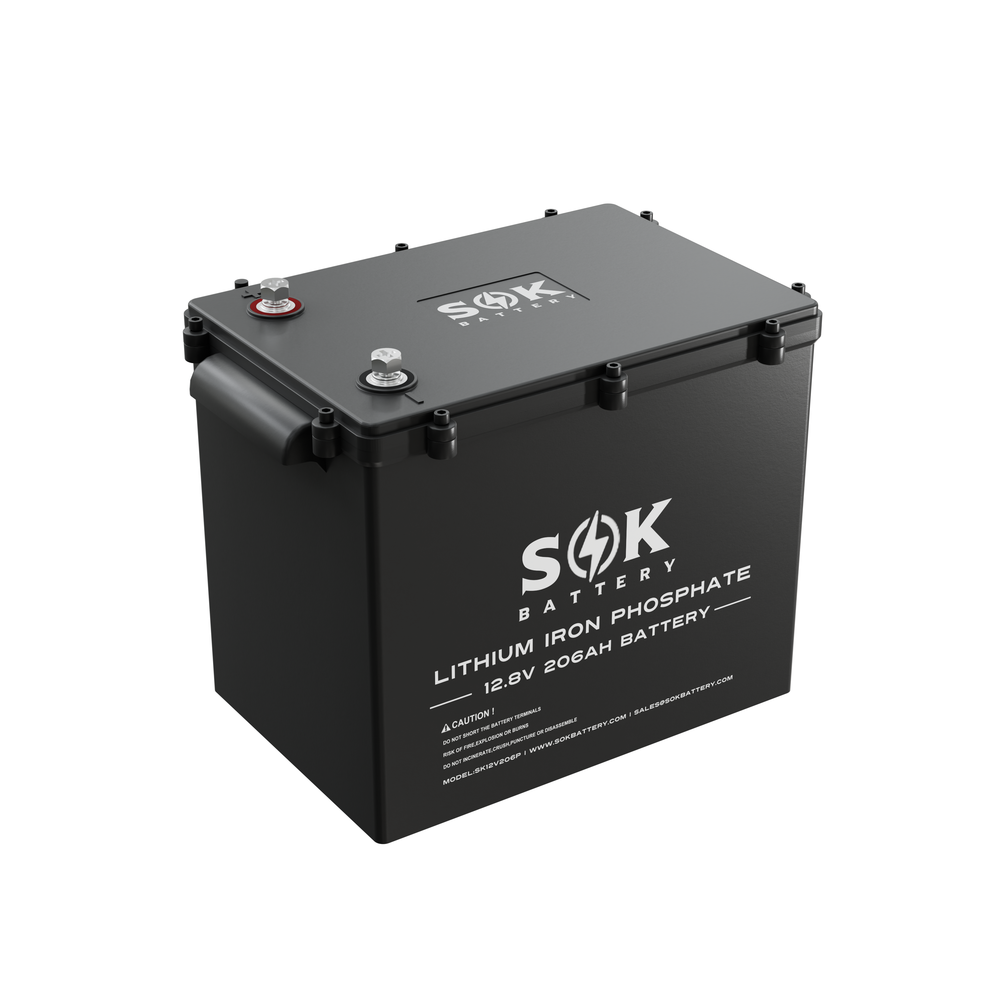 SK12V206PH | Marine Grade 12V 206Ah LiFePO4 Battery,Sealed Plastic Box