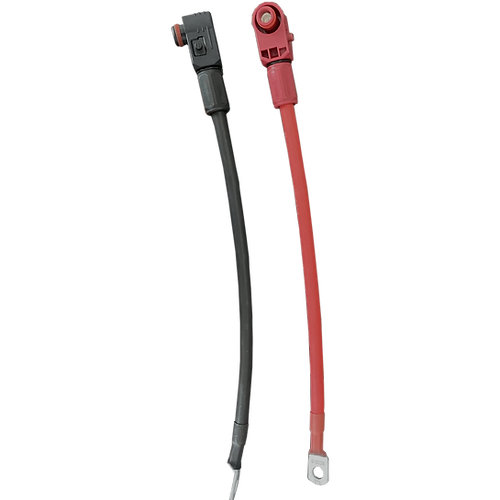 4AWG Cable-5/16” Lugs + Pluggable Battery Pole Connector  -Black and Red