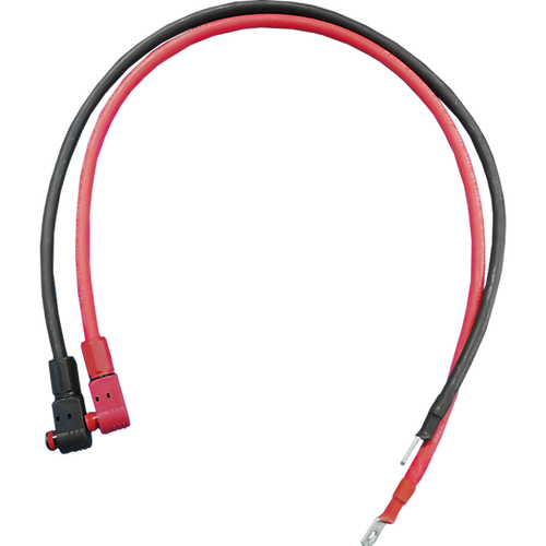 4AWG Cable-5/16” Lugs + Pluggable Battery Pole Connector  -Black and Red