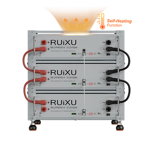 RUiXU Self-heating Server Rack Battery | Daisy Chain | Bracket Rack | CEC | SGIP