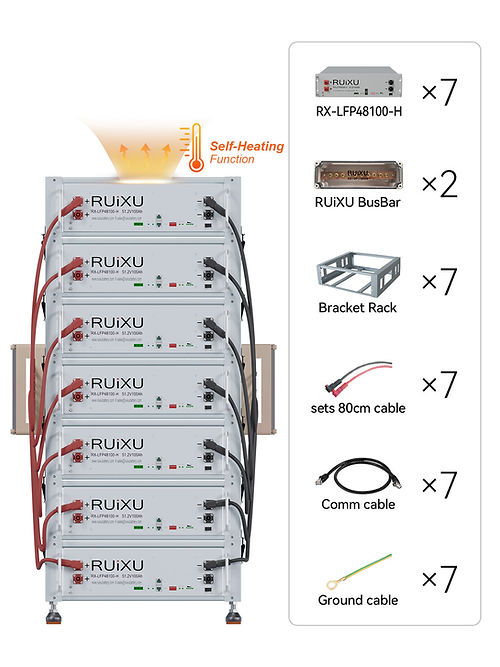RUiXU Self-heating Battery Optional Installation Method -Bracket Rack | CEC SGIP