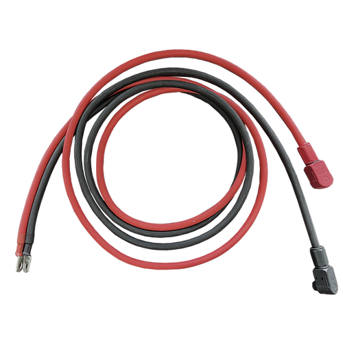 4AWG Cable-5/16” Lugs + Pluggable Battery Pole Connector  -Black and Red