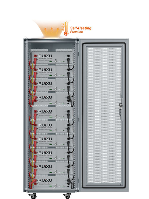 50kWh RUiXU Lithium Batteries Kits | 10 Batteries + 10 slot cabinet | CEC | SGIP